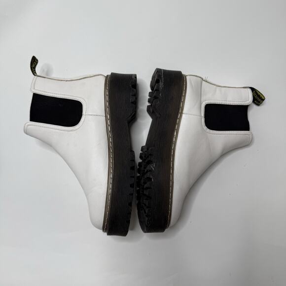 SHE & IN Boots Women Size 7.5-8 (38) Quad Platform White Ankle BOOTS Airwair - Picture 7 of 10